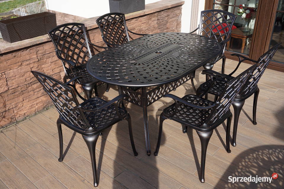 Meble Ogrodowe Aluminiowe komplet 6osobowy sprzedam