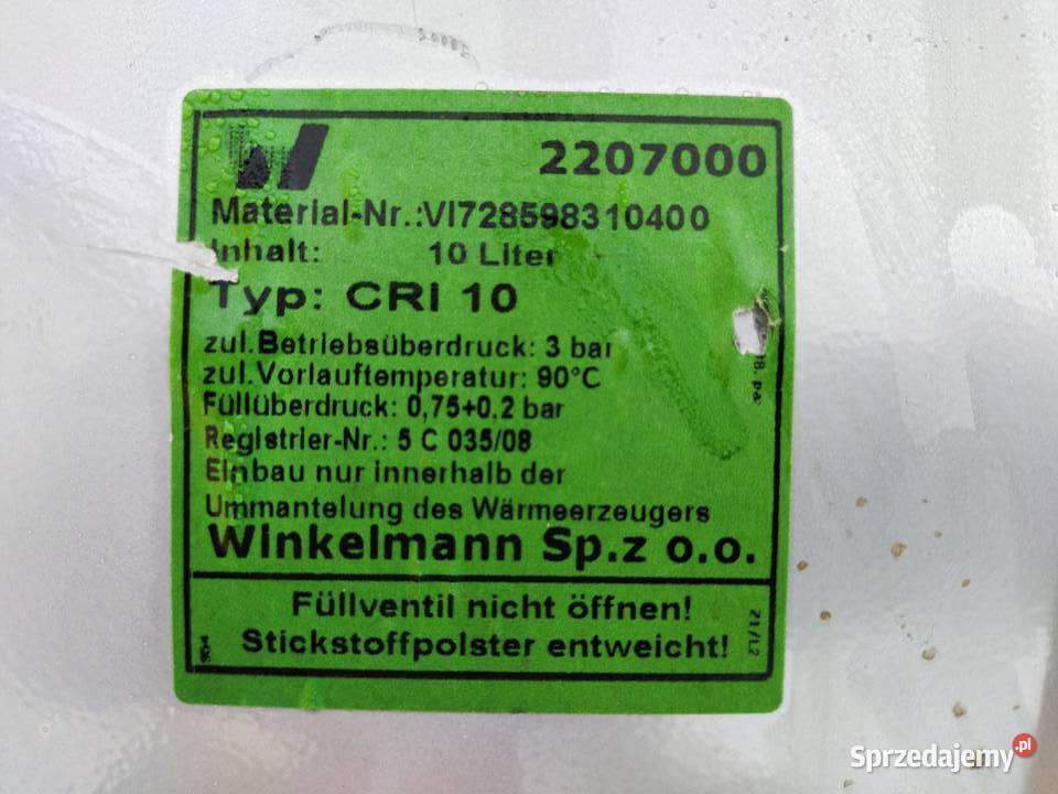 Zbiornik przeponowy Viessmann Vitodens kujawsko-pomorskie Bydgoszcz sprzedam