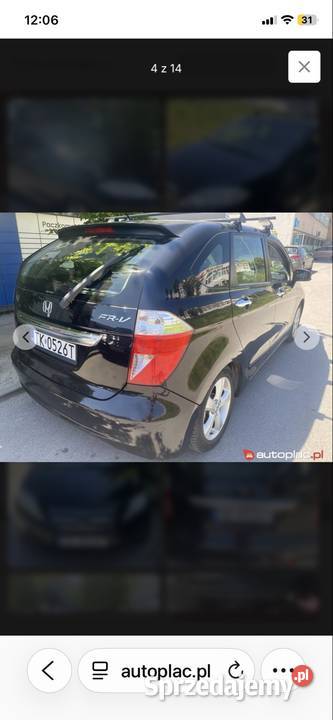 Honda FRV 20 VTEC Instalacja gazowa 6 osobowa isofix Kielce sprzedam
