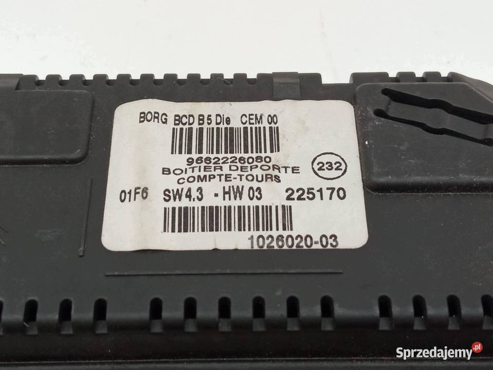 WYŚWIETLACZ RADIA 9662226080 Citroen C4 I osobowe sprzedam