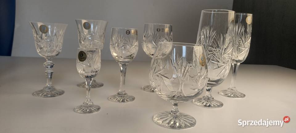 Kieliszki kryształowe styl Glamour Luksusowy