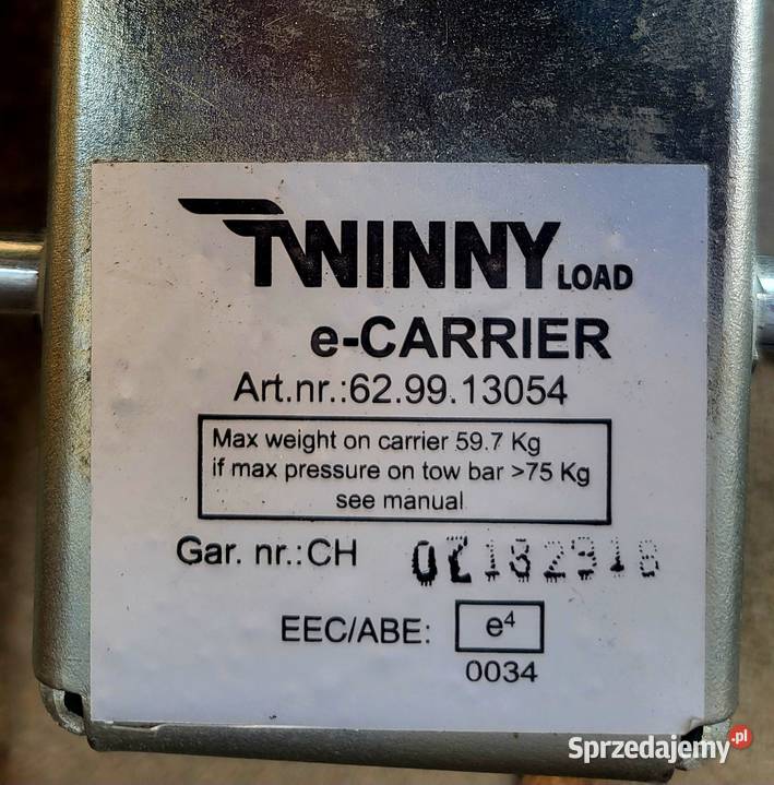 Twinny Load Swing uchylny bagażnik rowerowy na opolskie Krapkowice