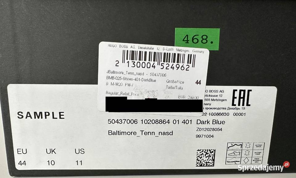 HUGO BOSS buty sportowe rozmiar 44 skóra Szczecin