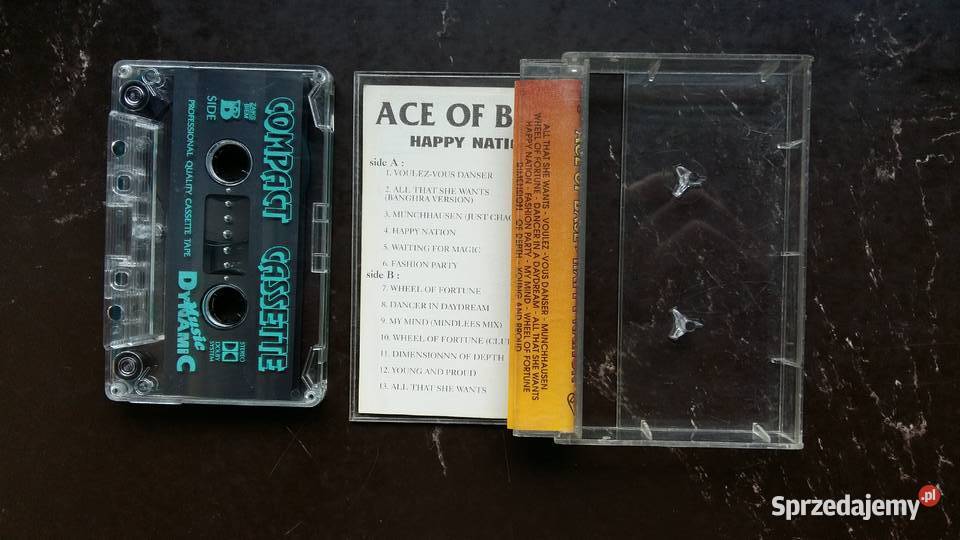 Kaseta magnetofonowa Ace of base Happy nation podlaskie Siemiatycze