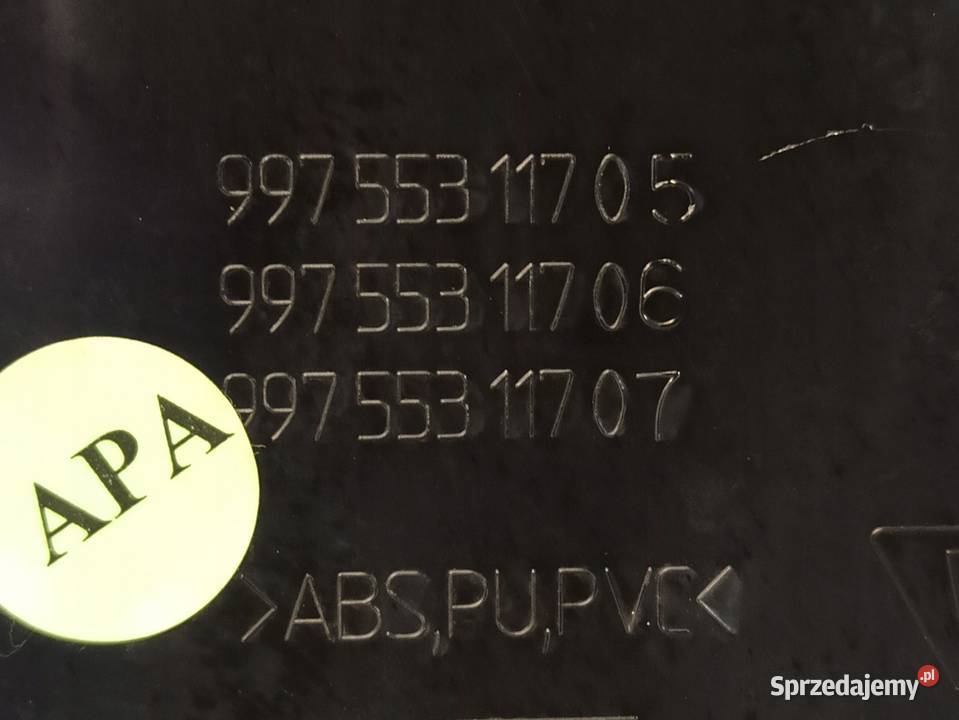 PORSCHE BOXSTER OSŁONA KONSOLI 99755311705 Motoryzacja