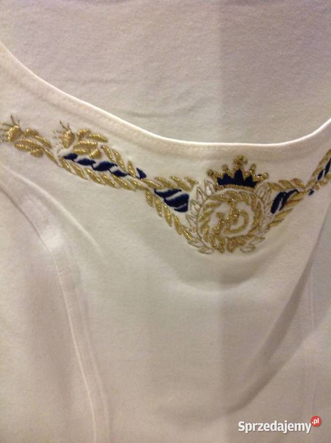 Biała Bluzka Damska roccobarocco XSS Haft