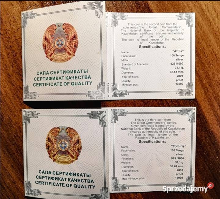 CZYNGIS CHAN ATTILA TOMIRIS Wielcy Dowódcy sprzedam