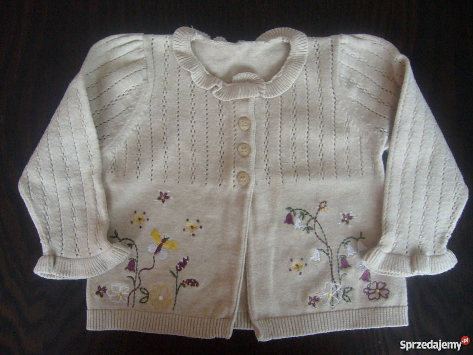 Ażurowy sweterek r69m Mothercare Legnica