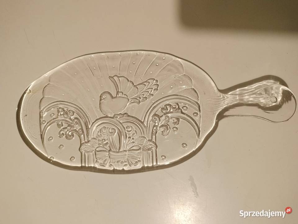 Panterka szklana z rączką dekoracja ptaszek zachodniopomorskie