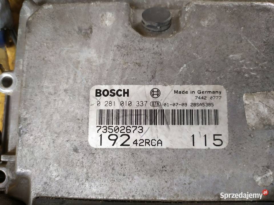 STEROWNIK SILNIKA KOMPUTER IMMO ZESTAW FIAT