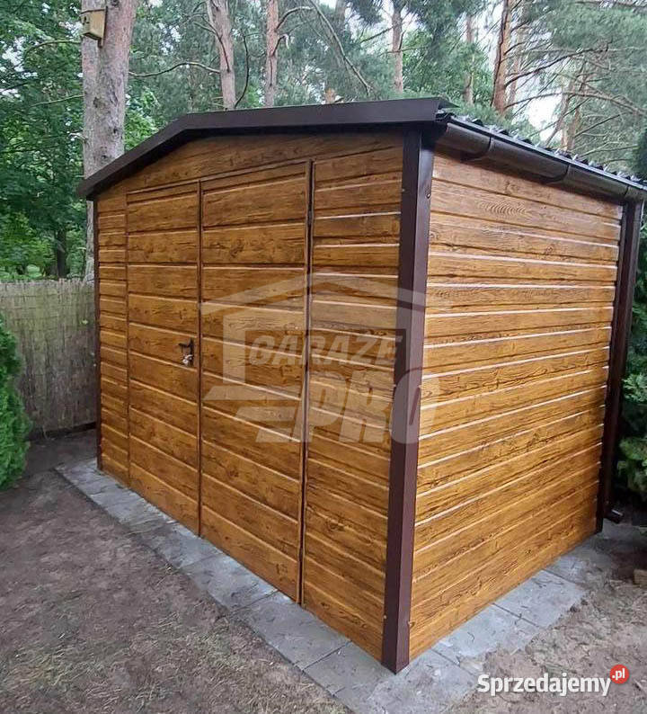 Schowek domek ogrodowy 3x2m Brama dwuskrzydłowa