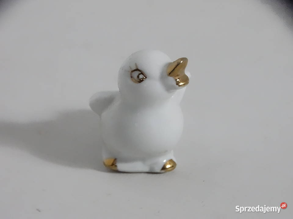 Urocza Porcelanowa Figurka Ptaszka Pisklaka Biłgoraj sprzedam