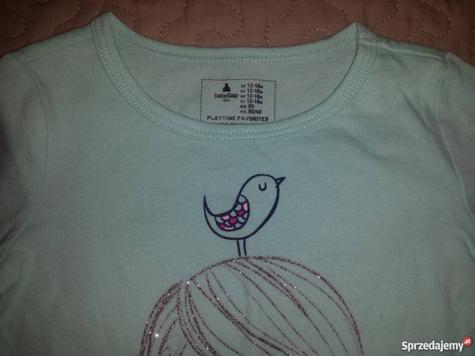 Komplet Baby Gap 80 nowy bluzeczka legginsy dziewczynka Warszawa