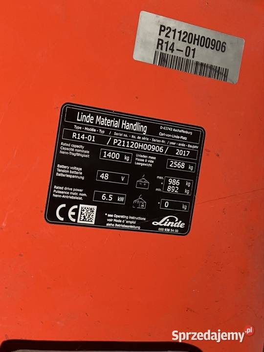 Linde R1601 Reach Truck 2017 2 w Pełni Sprawne Rzeszów