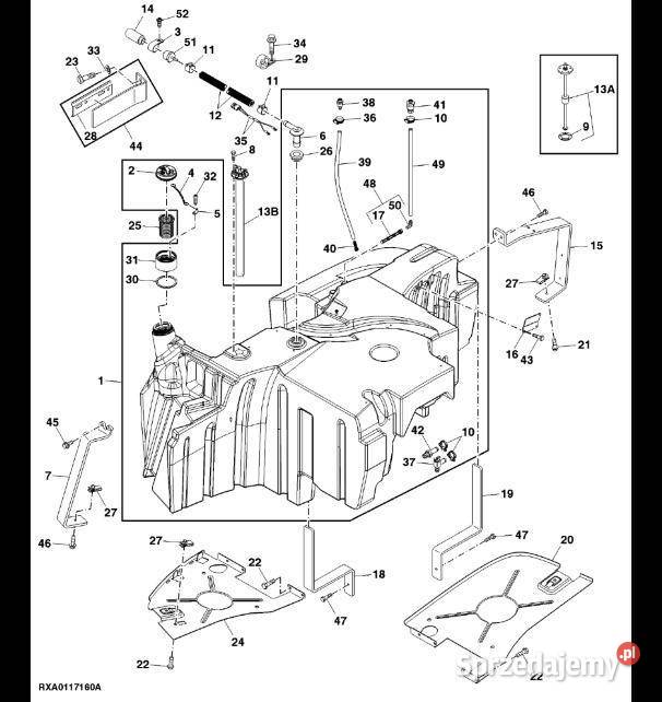 RE266566 John Deere 8345R Zbiornik paliwa Jastrzębniki