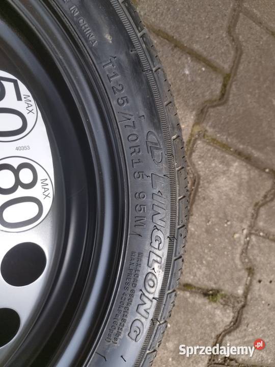Koło zapasowe dojazdowe 4x100 otwór 60 et40