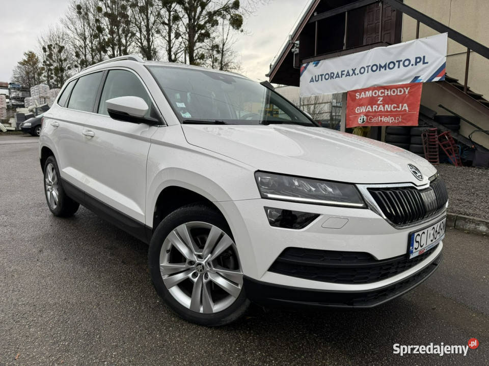 koda Karoq Klimatronic 2x Hak CarPlayAndroidAuto benzyna śląskie Cieszyn