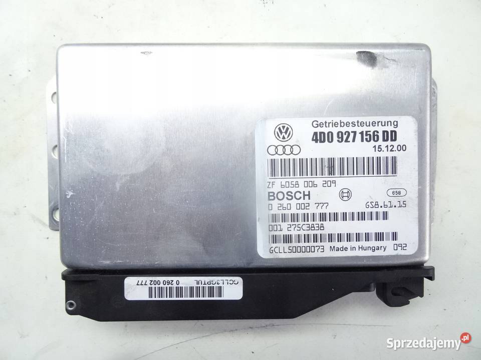 4D0927156DD AUDI A8 D2 9902 STEROWNIK SKRZYNI Przemęt