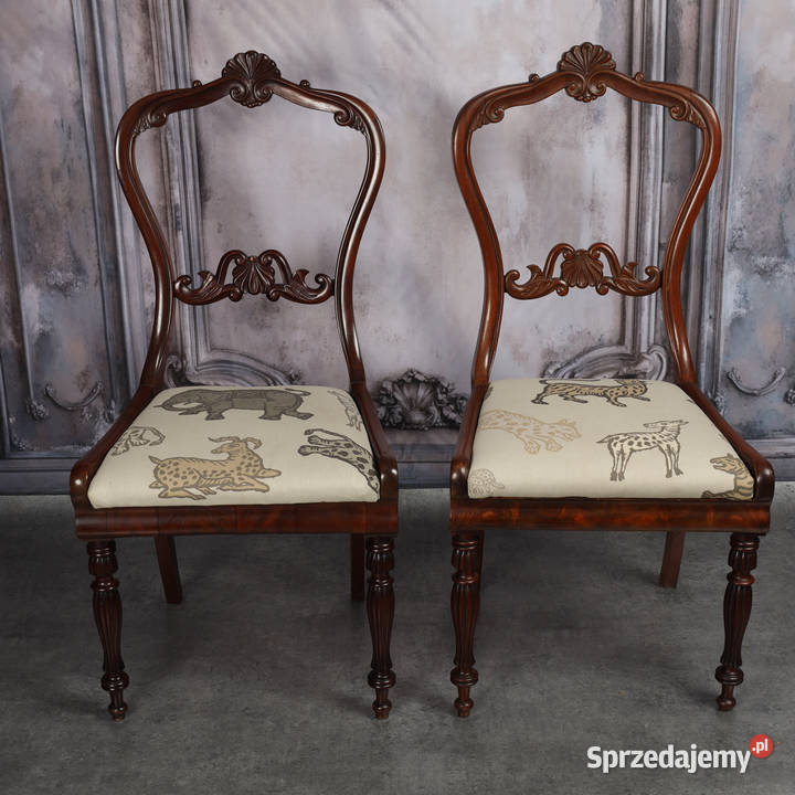 ARTexpert Para krzeseł krzesła wiktoriańskie zachodniopomorskie