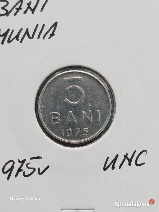5 Bani Rumunia 1975 r UNC wielkopolskie Konin
