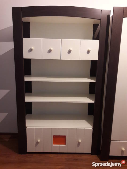 Meble dziecka szafa i regał Bellamy Huby orzech Meble Warszawa
