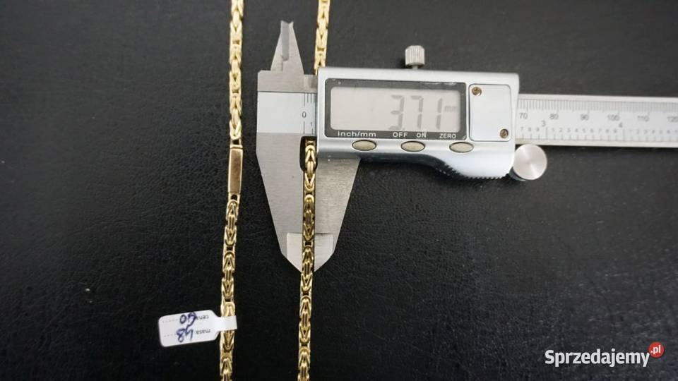 NOWY ZŁOTY ŁAŃCUSZEK KRÓLEWSKI ŁAŃCUCH 48G złoto Warszawa