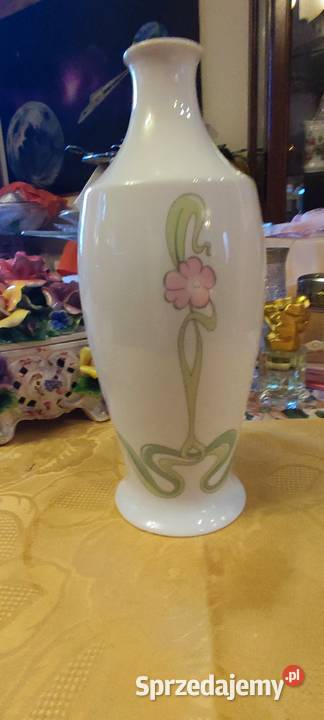 Duży wazon porcelana Gerod Bavaria biel kwiat Wrocław