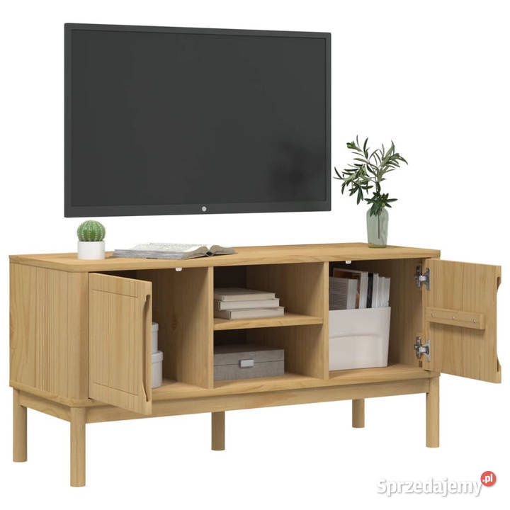 Szafka RTV FLORO woskowy brąz 114x43x55 drewno RTV sprzedam