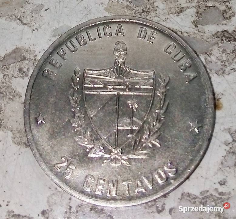 KUBA 25 CENTAVOS 1989 r HUMBOLT RZADKA ŁADNA