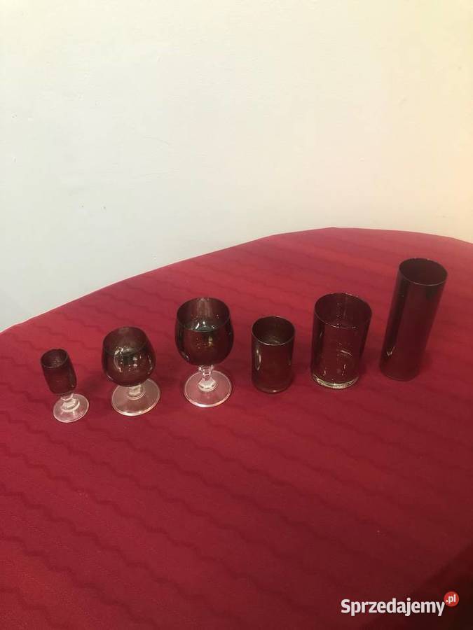 Comtesse KHS Krosno szkło dymione srebrzone lata małopolskie Kraków sprzedam