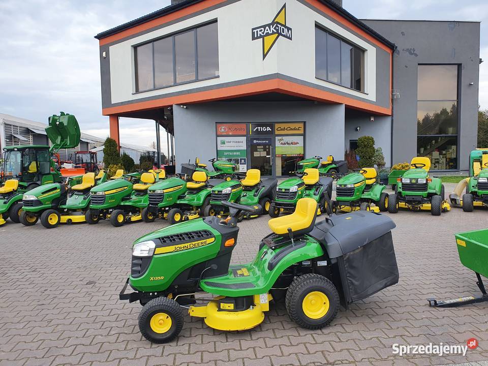 Kosiarka traktor John Deere X135R żeliwna belka łódzkie Kobiele Wielkie