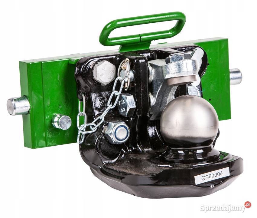 Manualny zaczep kulowy K80 140x80mm GS z płytą Kamionna