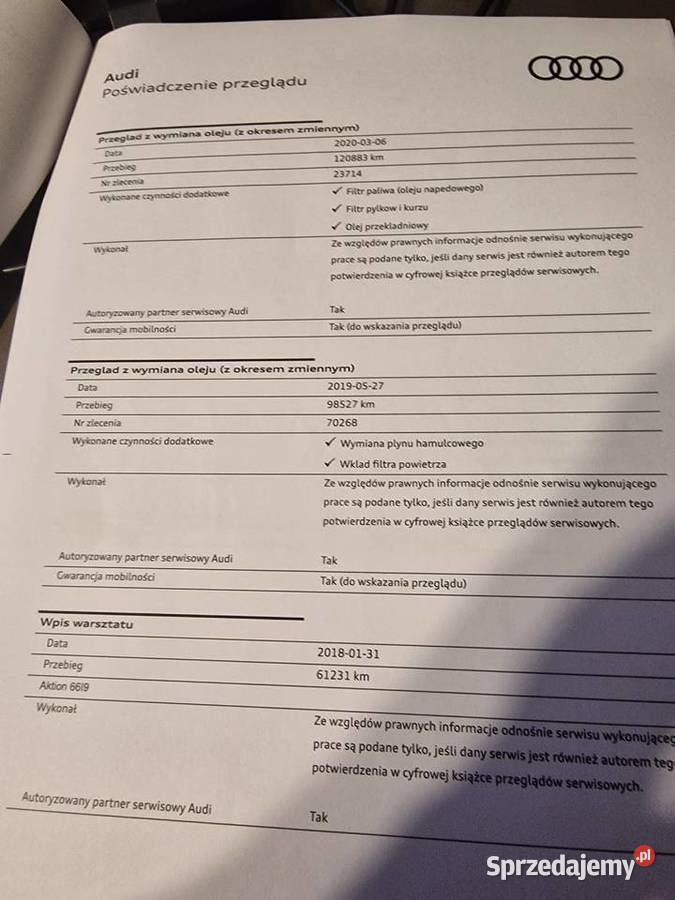 audi a4 Rok produkcji 2016 dolnośląskie Bystrzyca Kłodzka