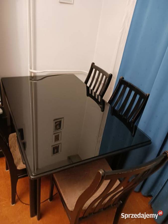 Sprzedam stół drewniany rozkładany 4 krzesła Ruciane-Nida