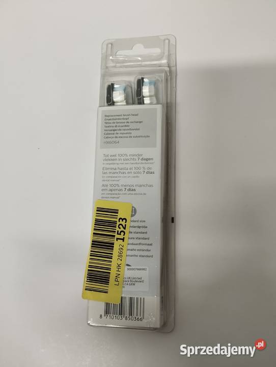 4x Końcówki Philips Sonicare W2 Optimal White Pielęgnacja zębów Łask
