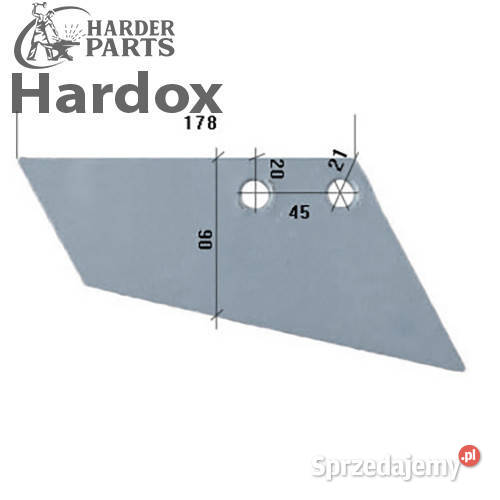 Lemiesz HARDOX 63361604P części do grubera podlaskie Suwałki