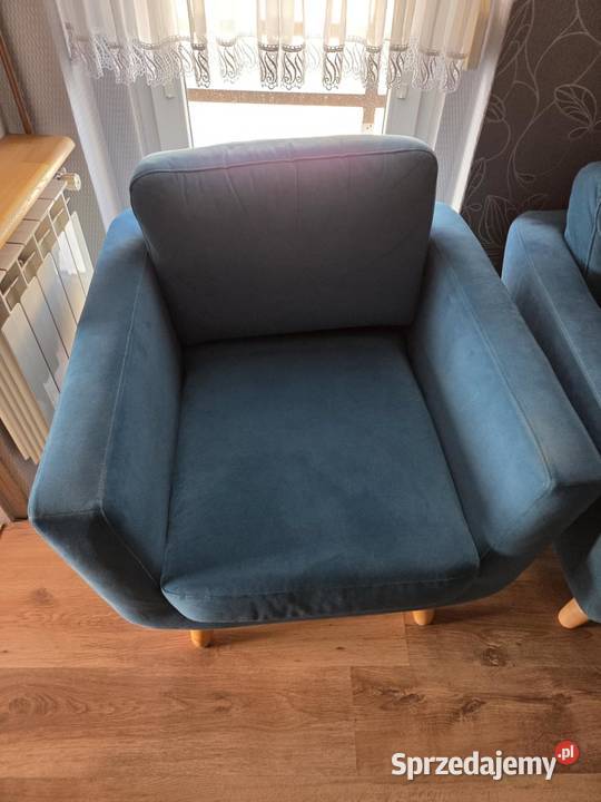 KANAPA KONSIMO TURKUSOWA 2 OSOBOWA FOTEL wielkopolskie