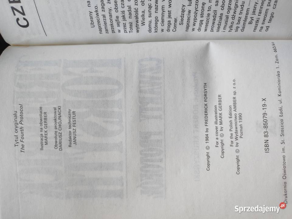 Frederick Forsyth Czwarty protokół Kielce