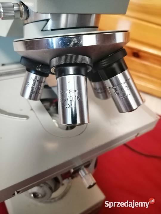 Mikroskop Carl Zeiss Jena Kondensor ciemne pole wielkopolskie sprzedam