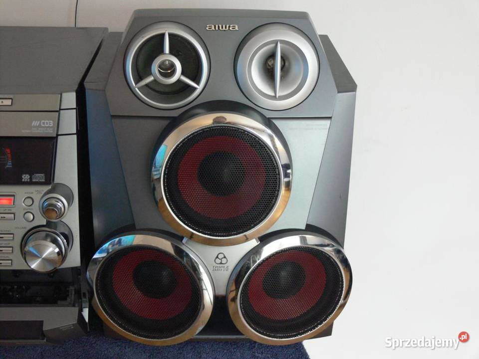 Wieża Aiwa kolumny RDS AUX CD DOSTAWA