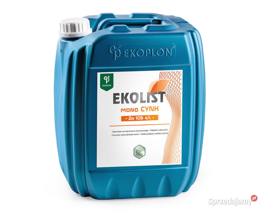 Nawóz dolistny EKOLIST mono Cynk 5l 10l 20l Słupca