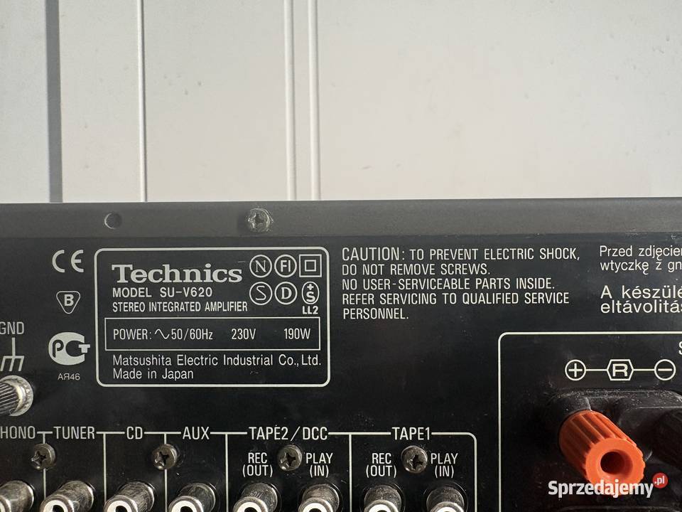 Głośniki i wzmacniacz technics Gdańsk sprzedam