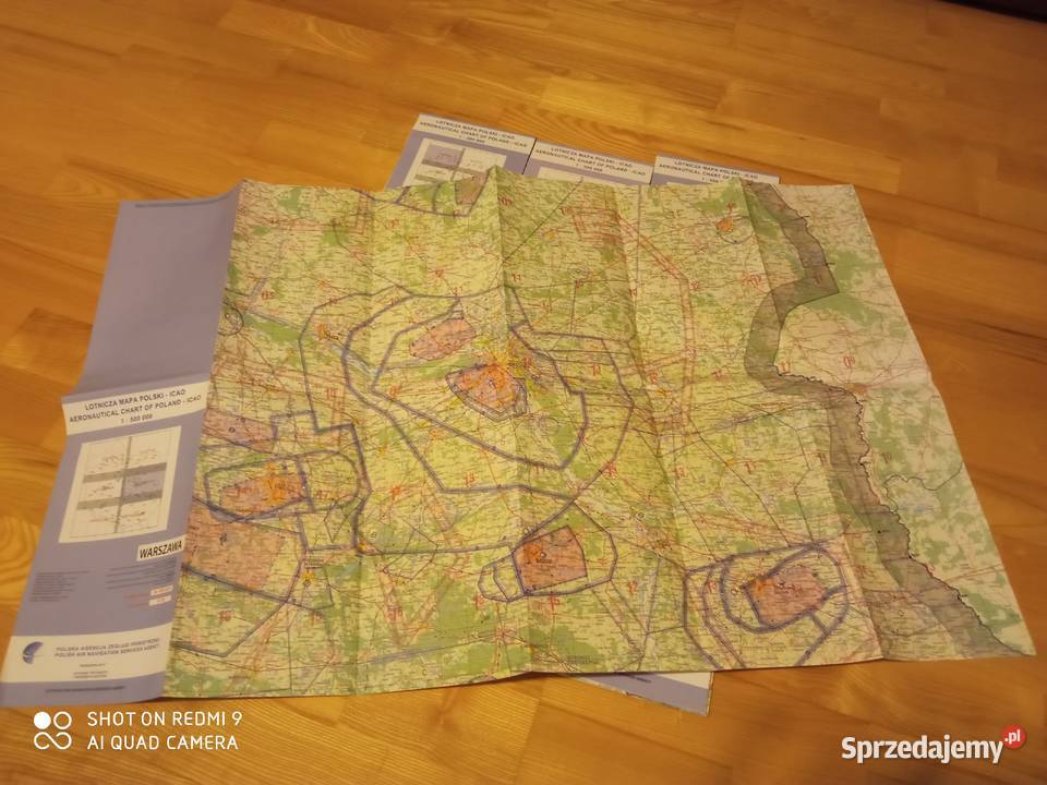 Mapa Lotnicza Polski ICAO 1500000 Pozostałe Łódź