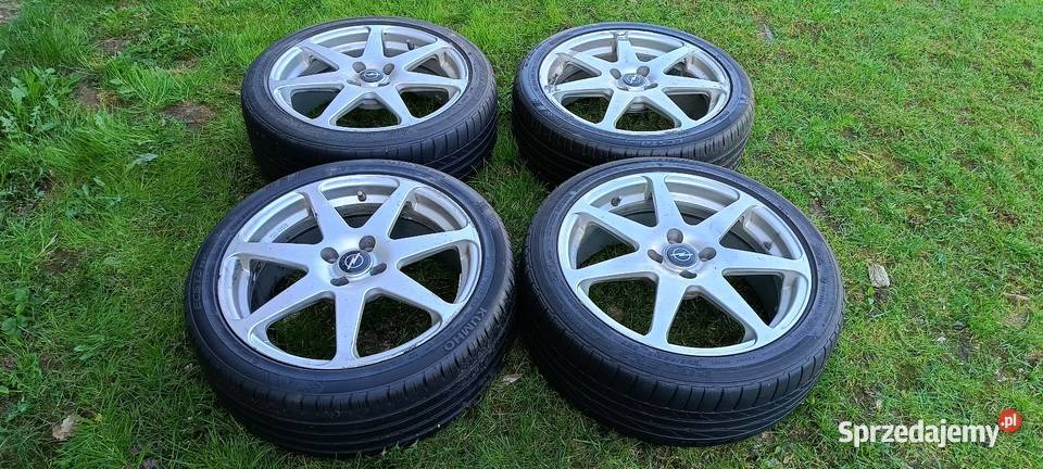 Felgi aluminiowe z oponami letnimi Opony i felgi łódzkie Wieluń sprzedam