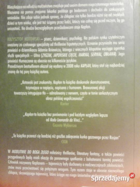 Zestaw Kotowski Kapłan Modlitwa Czas czarnych Łódź