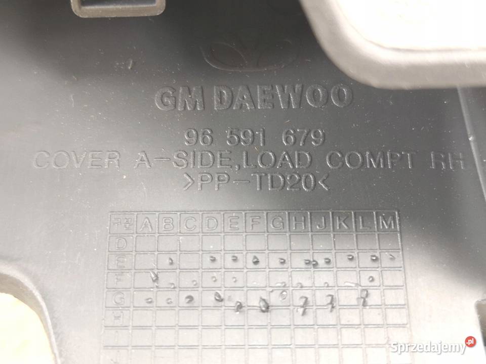 WSPORNIK TYLNEJ PÓŁKI CHEVROLET SPARK MATIZ