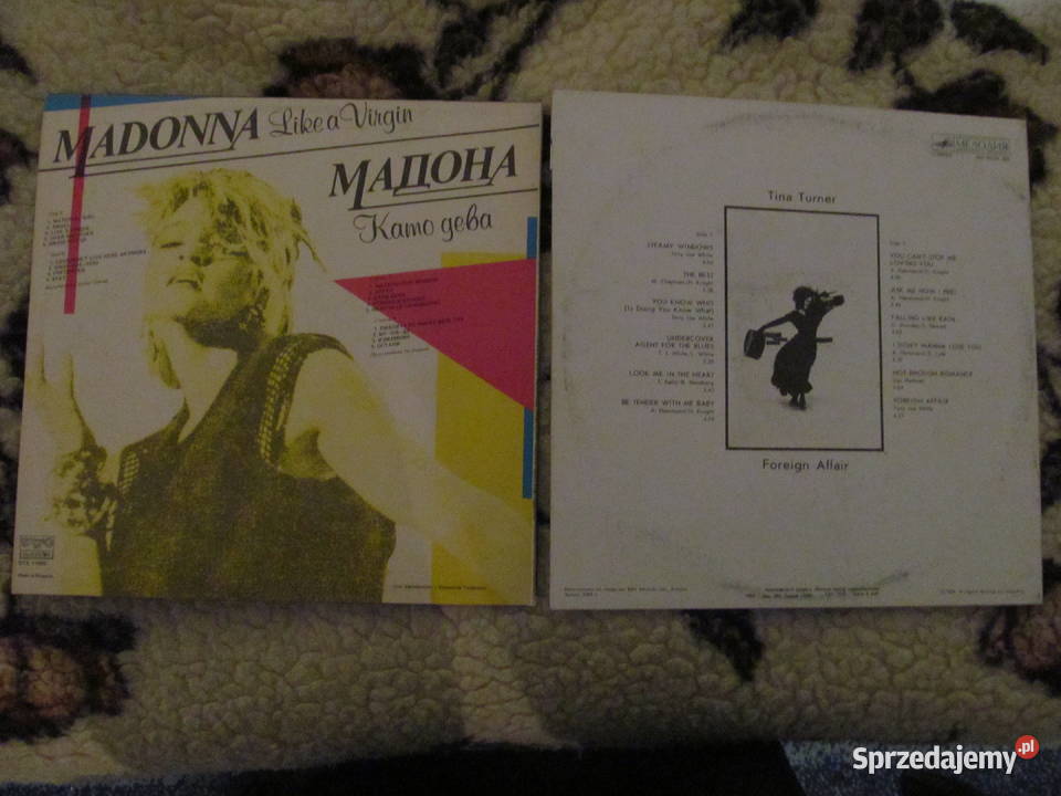 Madonna i Tina Turner zestaw 2 płyt winylowych lubelskie