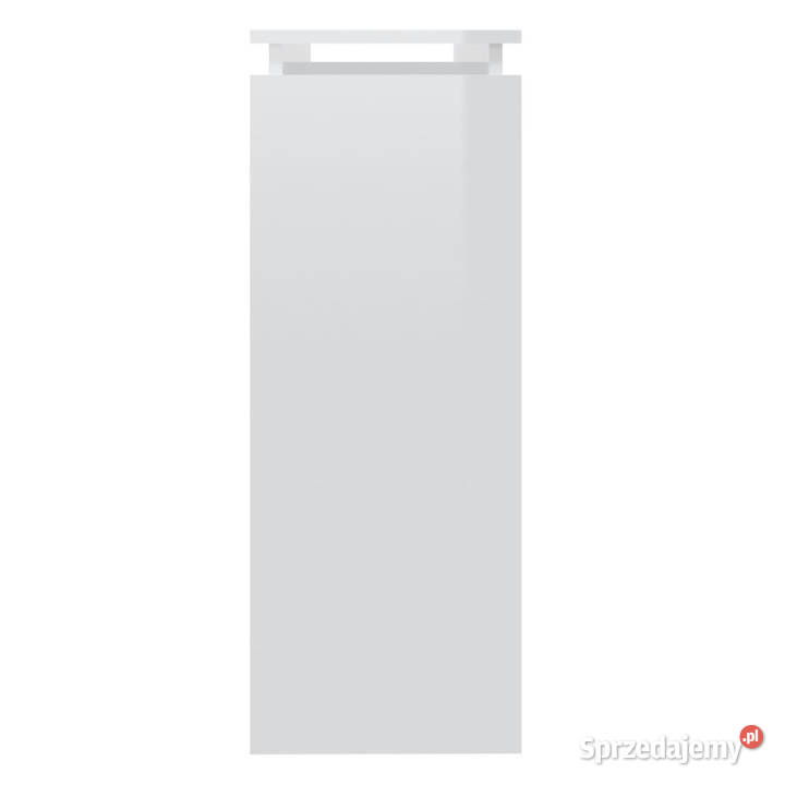 Stolik konsolowy biały wysoki połysk 102x30x80