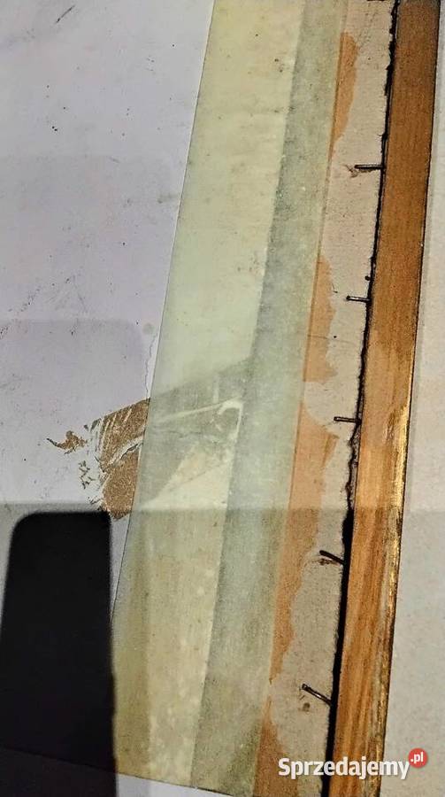 Stara Litogragrafia Obraz w Starej Drewnianej Malarstwo Nowa Sól