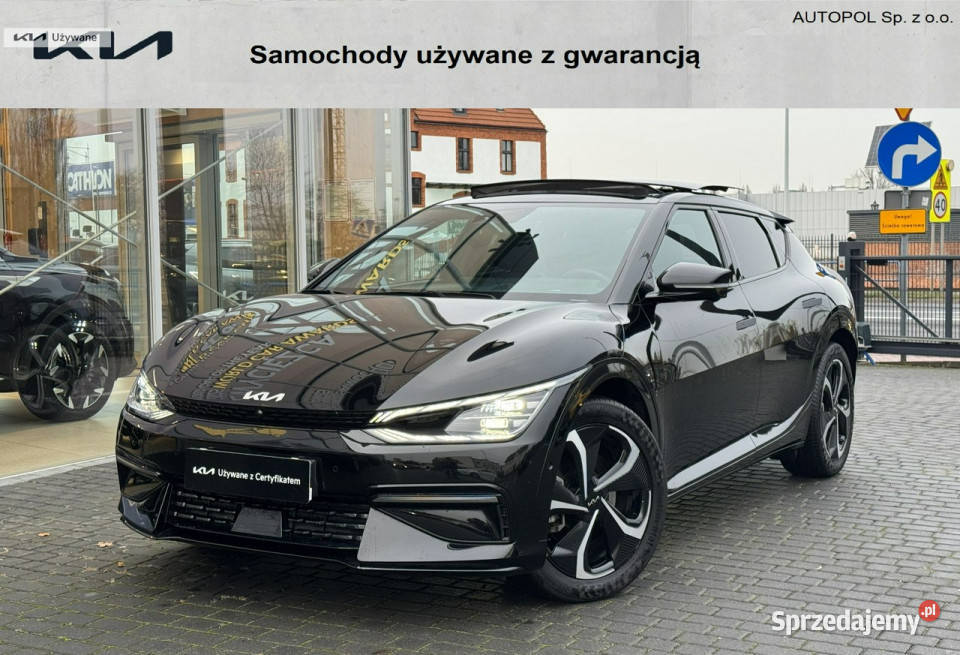 Kia EV6 GTLINE AWD 325 dach panoramiczny demo tempomat Toruń sprzedam